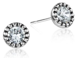 Paar Ohrstecker Ohrringe "Judika" mit Kristall von Swarovski® (2-tlg.