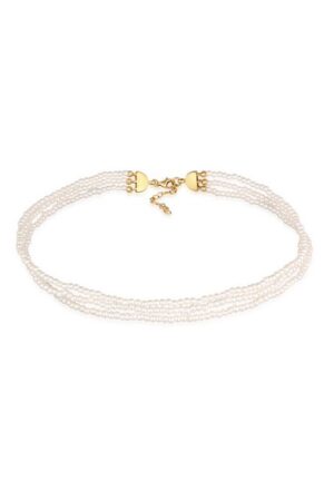 Elli Perlenkette Synthetische Perlen Choker Brautschmuck 925 Silber