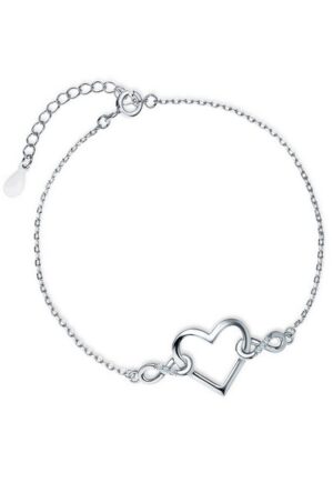 Limana Silberarmband Damen Frauen Herz Armband 925 Sterling Silber Unendlichkeit Liebe (Inkl. Geschenk-Dose mit Herz)